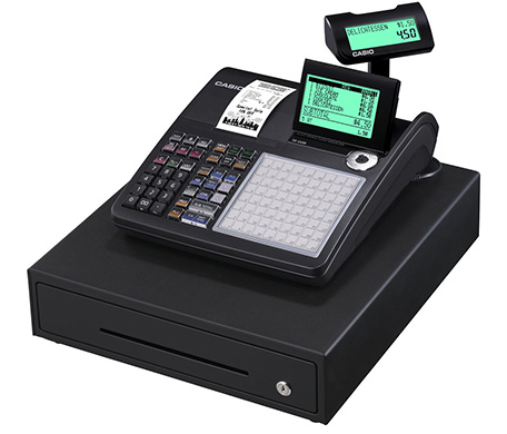 SE-C450 für Restaurants, Bars und Imbissläden Registrierkasse SE-C450 mit großer Geldlade (GoBD/GDPdU-konform)