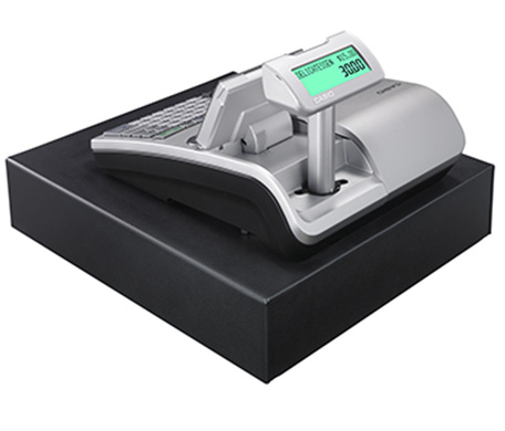 Registrierkasse SE-S3000 mit ausgezogener Kundenanzeige (GoBD/GDPdU-konform)