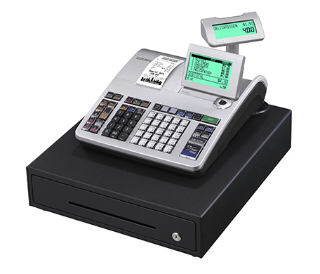 SE-S400 für kleine Geschäfte und Boutiquen Registrierkasse SE-S400 mit großer Geldlade (GoBD/GDPdU-konform)