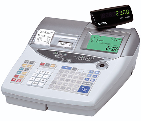 TE-2200 für den Handel GoBD/GDPdU-konforme Registrierkasse TE-2200 mit Schublade